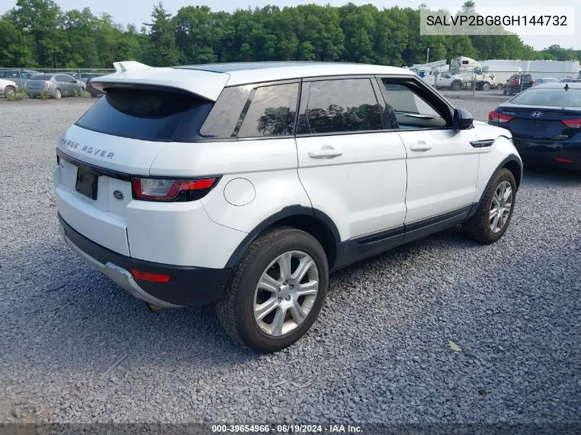 2016 Land Rover Range Rover Evoque Se/Se Premium VIN: SALVP2BG8GH144732 Lot: 39654966