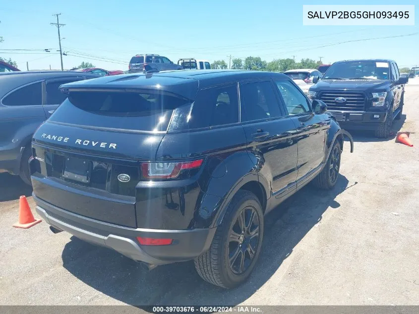 2016 Land Rover Range Rover Evoque Se/Se Premium VIN: SALVP2BG5GH093495 Lot: 39703676