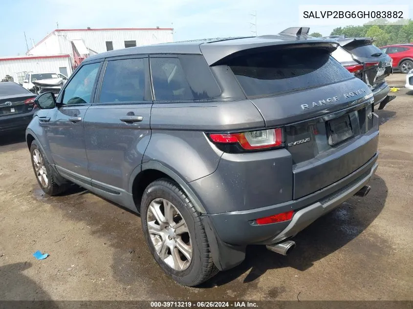 2016 Land Rover Range Rover Evoque Se/Se Premium VIN: SALVP2BG6GH083882 Lot: 39713219