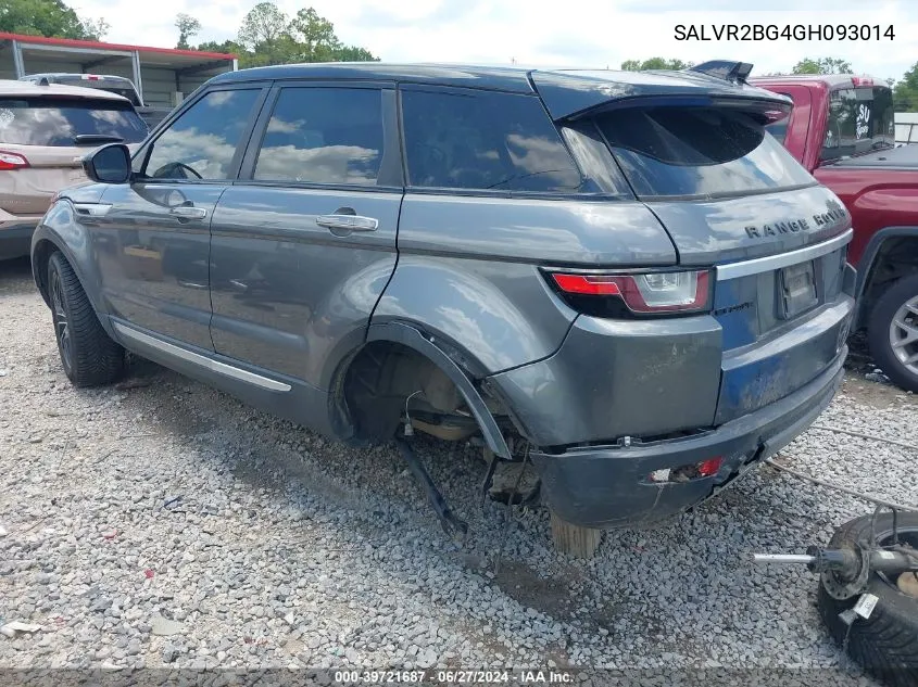 SALVR2BG4GH093014 2016 Land Rover Range Rover Evoque Hse