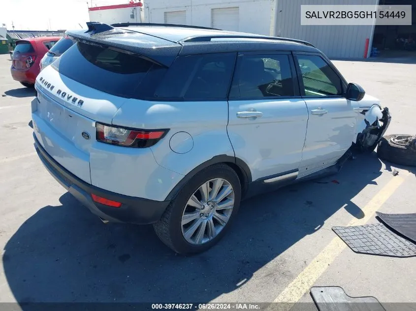 SALVR2BG5GH154449 2016 Land Rover Range Rover Evoque Hse