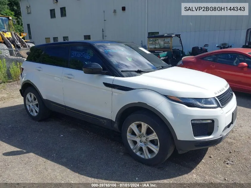 2016 Land Rover Range Rover Evoque Se/Se Premium VIN: SALVP2BG8GH144343 Lot: 39765106