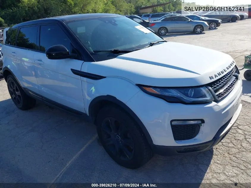 2016 Land Rover Range Rover Evoque Se/Se Premium VIN: SALVP2BG6GH162341 Lot: 39826210