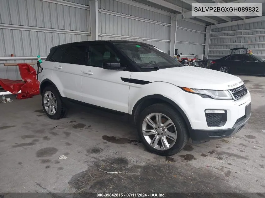 2016 Land Rover Range Rover Evoque Se/Se Premium VIN: SALVP2BGXGH089832 Lot: 39842815