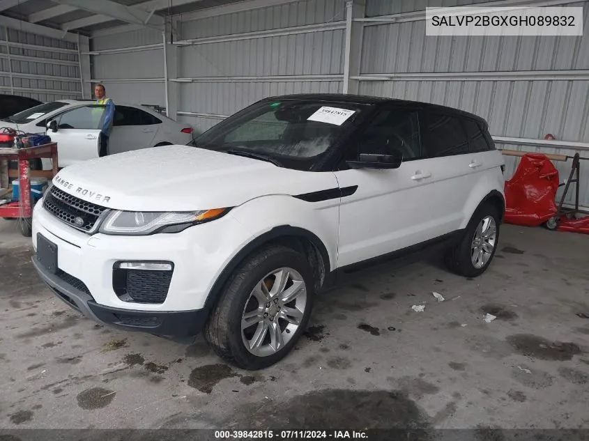 SALVP2BGXGH089832 2016 Land Rover Range Rover Evoque Se/Se Premium