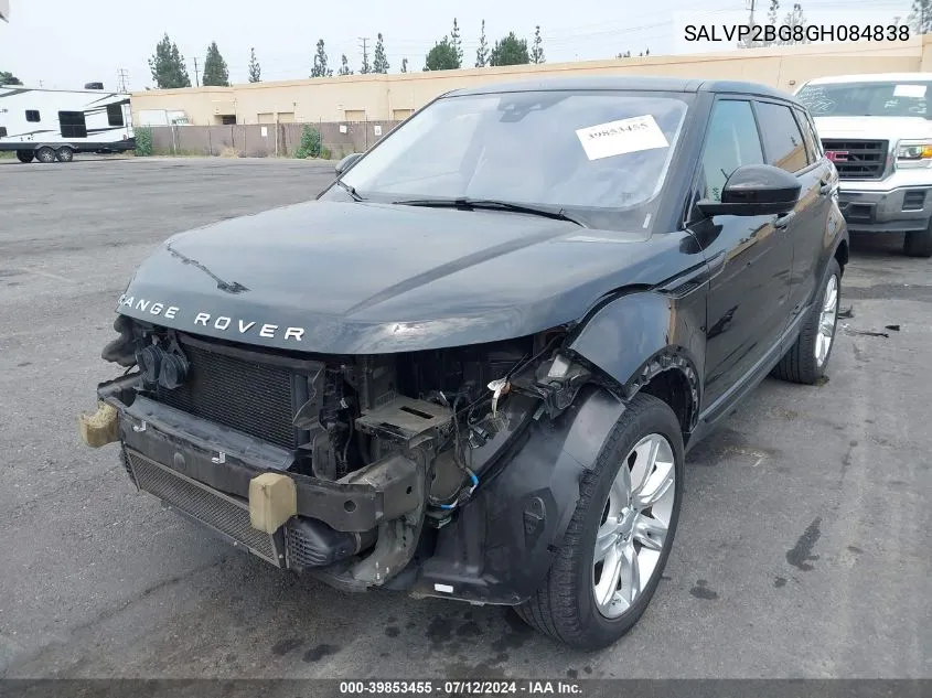 SALVP2BG8GH084838 2016 Land Rover Range Rover Evoque Se/Se Premium