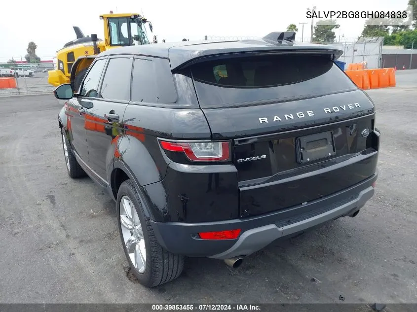 SALVP2BG8GH084838 2016 Land Rover Range Rover Evoque Se/Se Premium