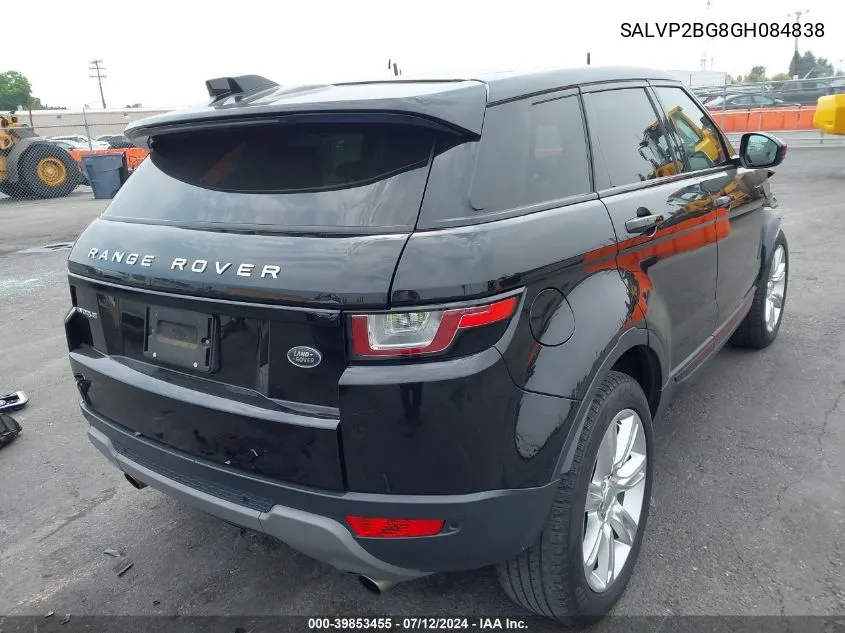 SALVP2BG8GH084838 2016 Land Rover Range Rover Evoque Se/Se Premium