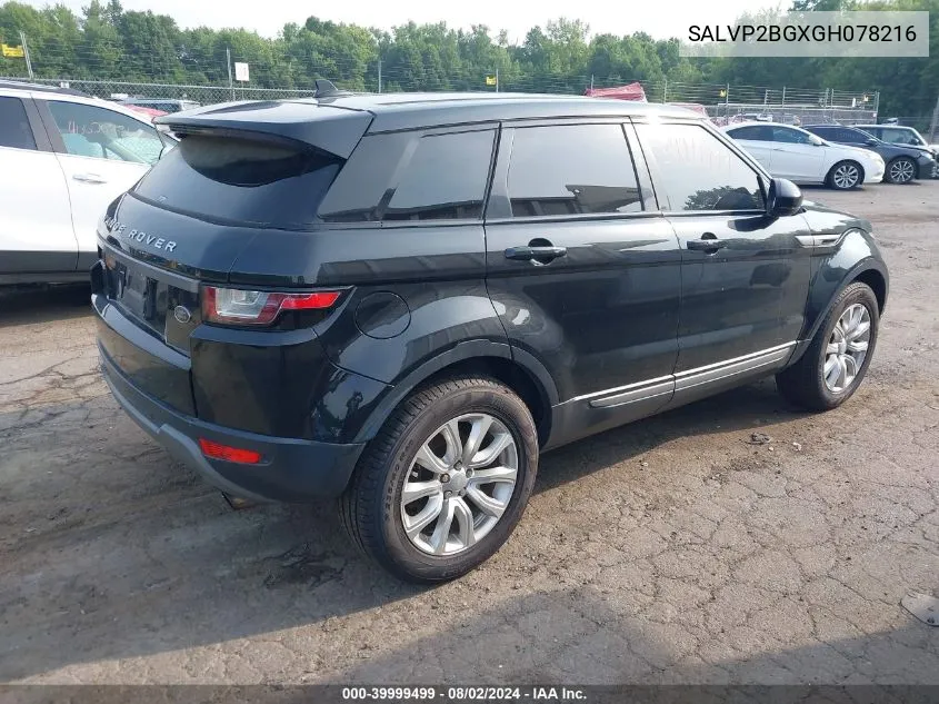 SALVP2BGXGH078216 2016 Land Rover Range Rover Evoque Se/Se Premium