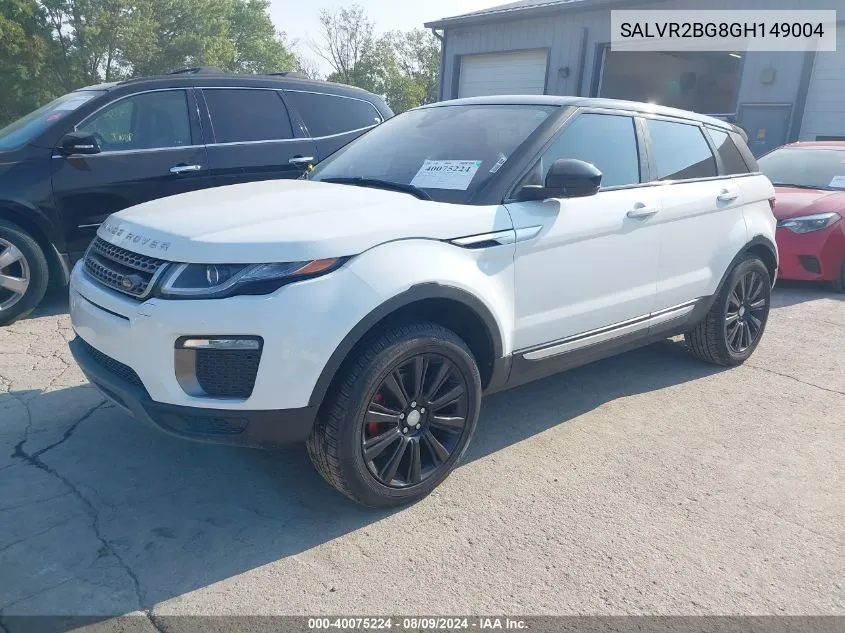 SALVR2BG8GH149004 2016 Land Rover Range Rover Evoque Hse