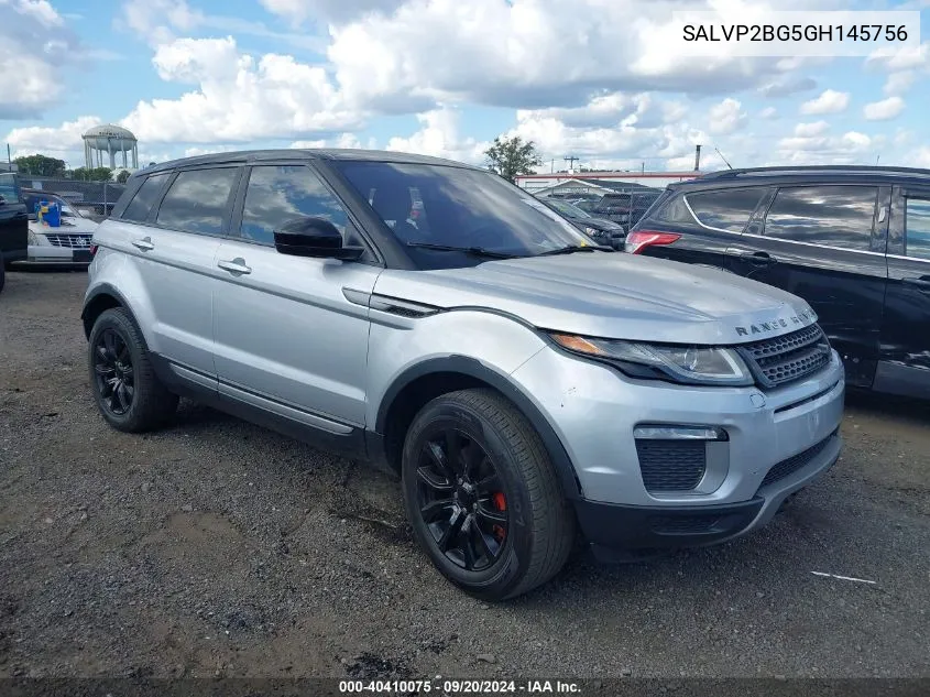 2016 Land Rover Range Rover Evoque Se/Se Premium VIN: SALVP2BG5GH145756 Lot: 40410075