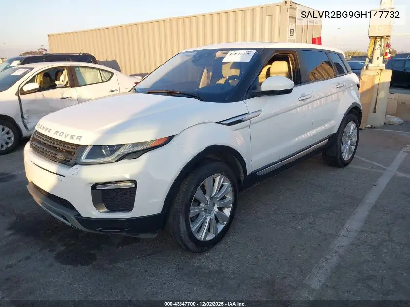 SALVR2BG9GH147732 2016 Land Rover Range Rover Evoque Hse