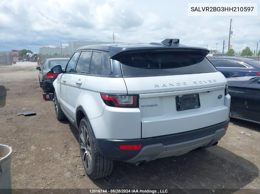 2017 Land Rover Range Rover Evoque VIN: SALVR2BG3HH210597 Lot: 12016744