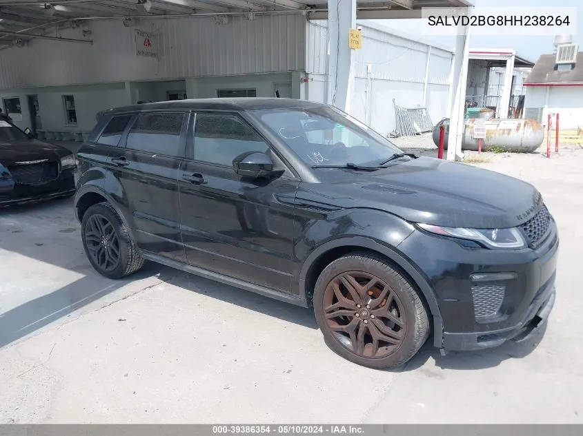 SALVD2BG8HH238264 2017 Land Rover Range Rover Evoque Hse Dynamic