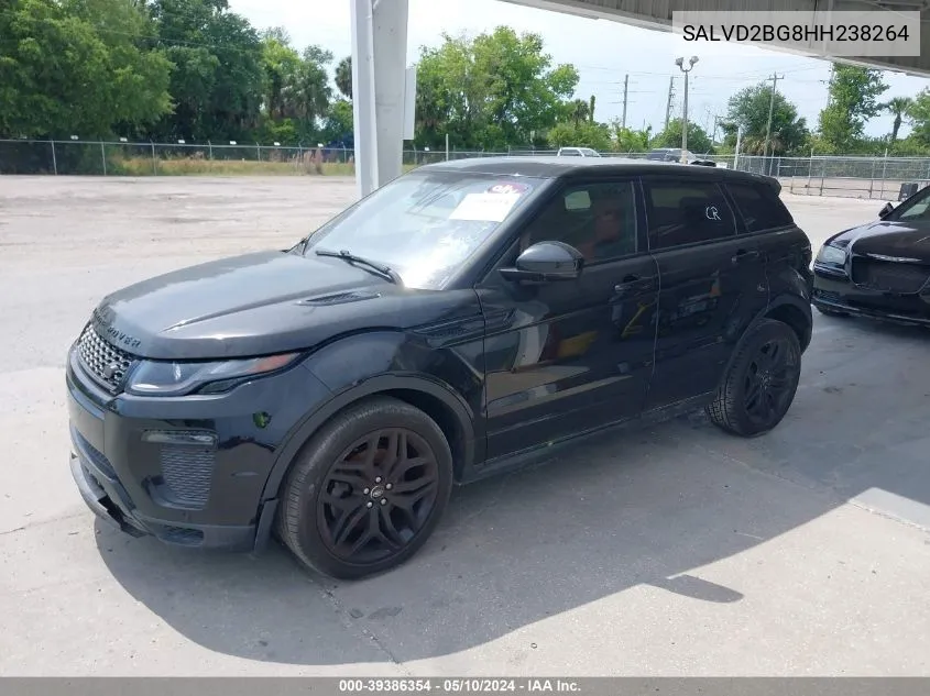 2017 Land Rover Range Rover Evoque Hse Dynamic VIN: SALVD2BG8HH238264 Lot: 39386354