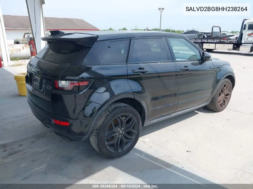 2017 Land Rover Range Rover Evoque Hse Dynamic VIN: SALVD2BG8HH238264 Lot: 39386354