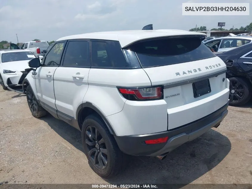 2017 Land Rover Range Rover Evoque Se/Se Premium VIN: SALVP2BG3HH204630 Lot: 39473294