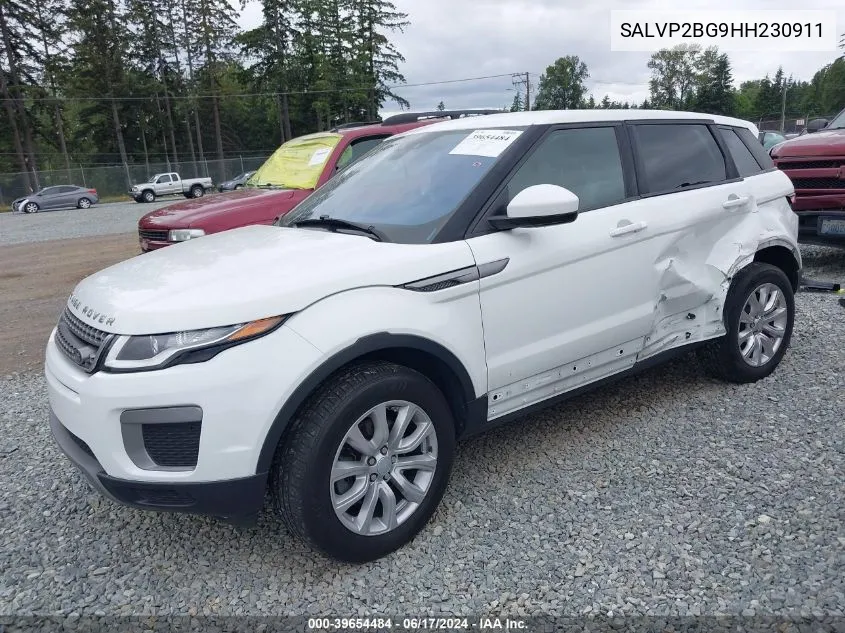 2017 Land Rover Range Rover Evoque Se/Se Premium VIN: SALVP2BG9HH230911 Lot: 39654484