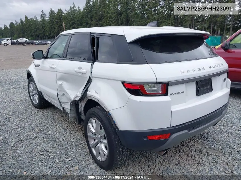 2017 Land Rover Range Rover Evoque Se/Se Premium VIN: SALVP2BG9HH230911 Lot: 39654484