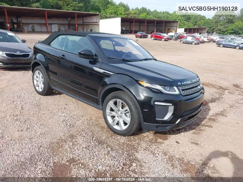 2017 Land Rover Range Rover Evoque Se Dynamic VIN: SALVC5BG5HH190128 Lot: 39689287