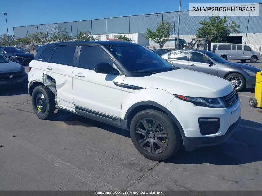 2017 Land Rover Range Rover Evoque Se/Se Premium VIN: SALVP2BG5HH193453 Lot: 39689559