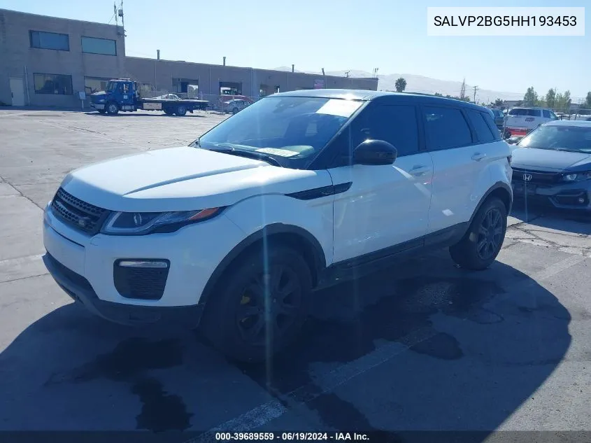 2017 Land Rover Range Rover Evoque Se/Se Premium VIN: SALVP2BG5HH193453 Lot: 39689559