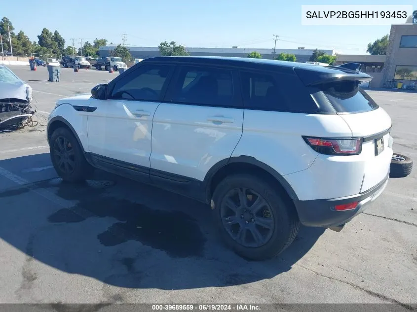 SALVP2BG5HH193453 2017 Land Rover Range Rover Evoque Se/Se Premium