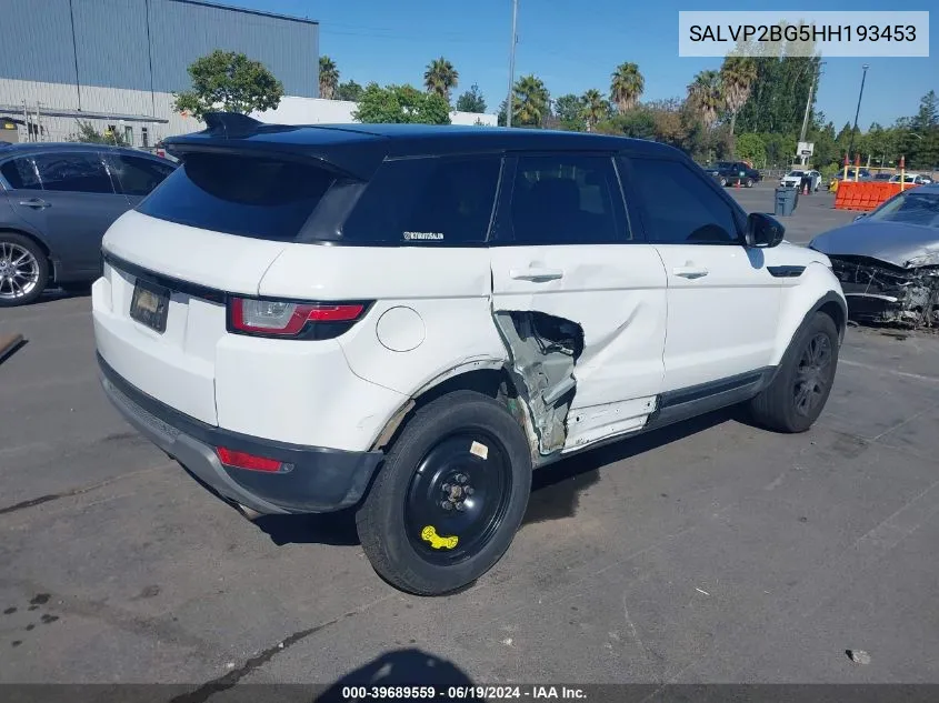 SALVP2BG5HH193453 2017 Land Rover Range Rover Evoque Se/Se Premium