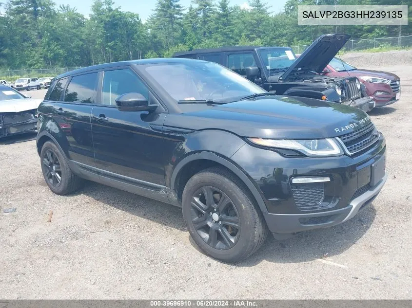 2017 Land Rover Range Rover Evoque Se/Se Premium VIN: SALVP2BG3HH239135 Lot: 39696910