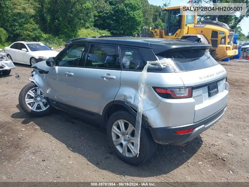 2017 Land Rover Range Rover Evoque Se/Se Premium VIN: SALVP2BG4HH206001 Lot: 39701954