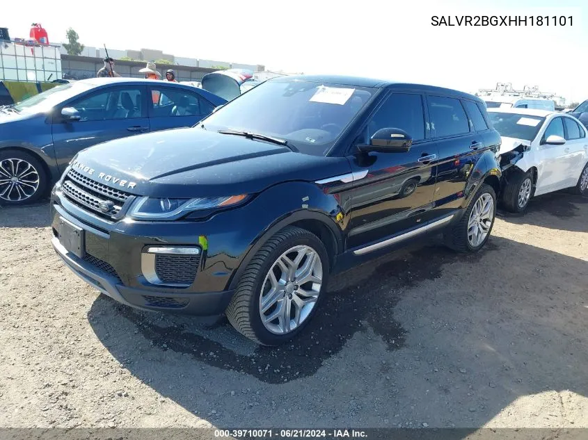 2017 Land Rover Range Rover Evoque Hse VIN: SALVR2BGXHH181101 Lot: 39710071