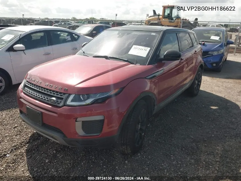 SALVP2BG0HH186622 2017 Land Rover Range Rover Evoque Se