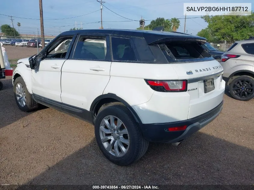 SALVP2BG6HH187712 2017 Land Rover Range Rover Evoque Se/Se Premium