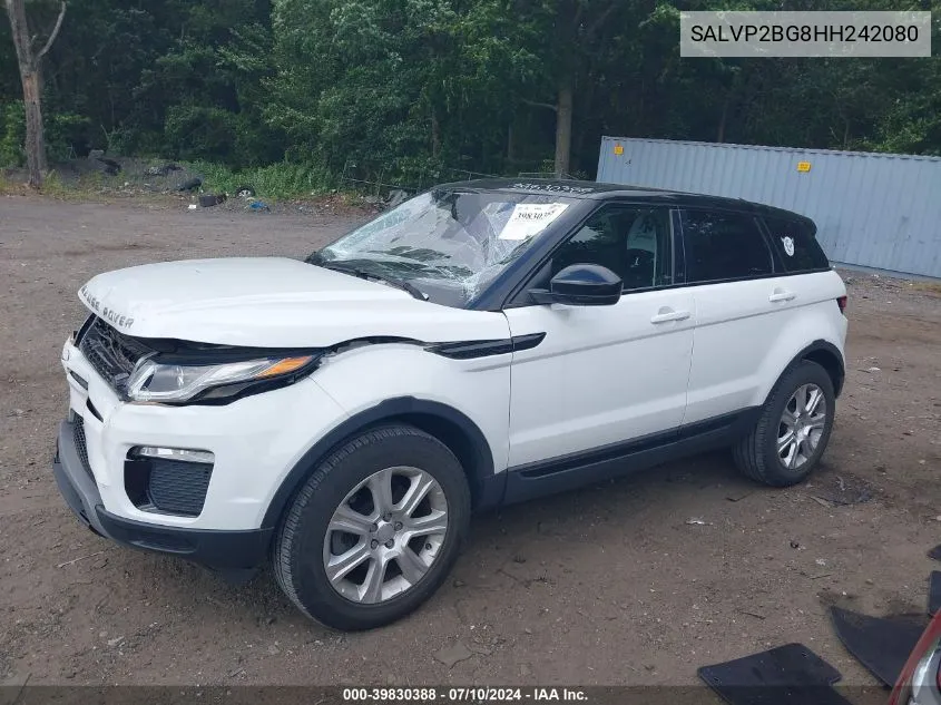 2017 Land Rover Range Rover Evoque Se/Se Premium VIN: SALVP2BG8HH242080 Lot: 39830388