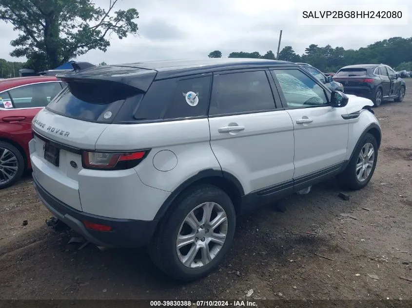 2017 Land Rover Range Rover Evoque Se/Se Premium VIN: SALVP2BG8HH242080 Lot: 39830388