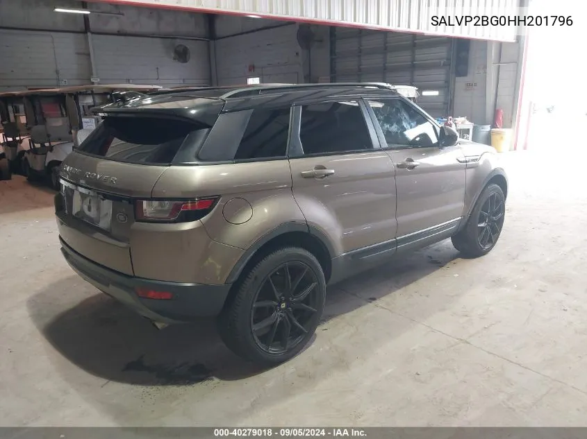 2017 Land Rover Range Rover Evoque Se/Se Premium VIN: SALVP2BG0HH201796 Lot: 40279018