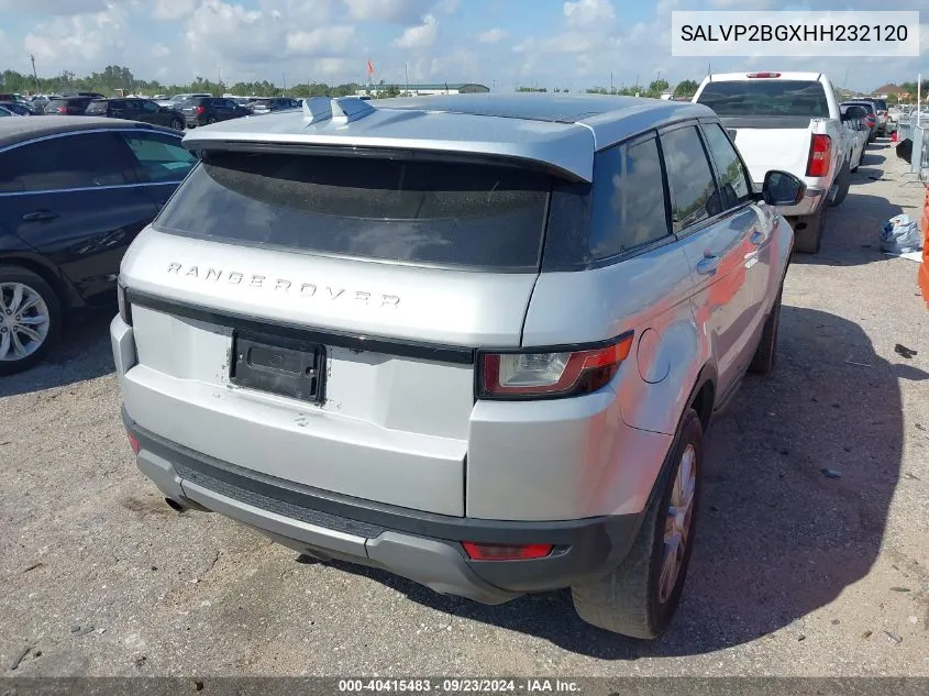 SALVP2BGXHH232120 2017 Land Rover Range Rover Evoque Se