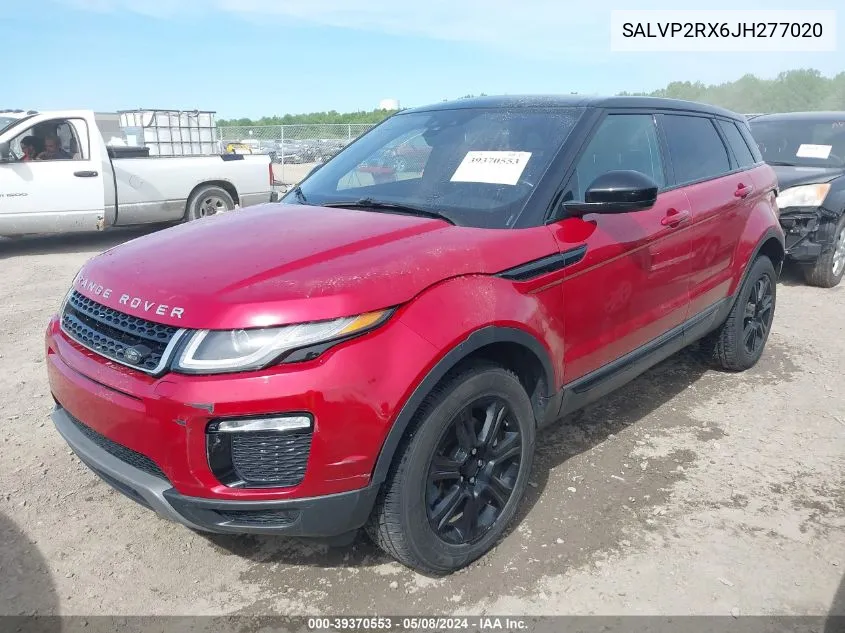 2018 Land Rover Range Rover Evoque Se/Se Premium VIN: SALVP2RX6JH277020 Lot: 39370553