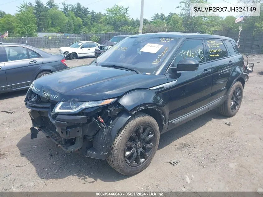 2018 Land Rover Range Rover Evoque Se/Se Premium VIN: SALVP2RX7JH324149 Lot: 39446043