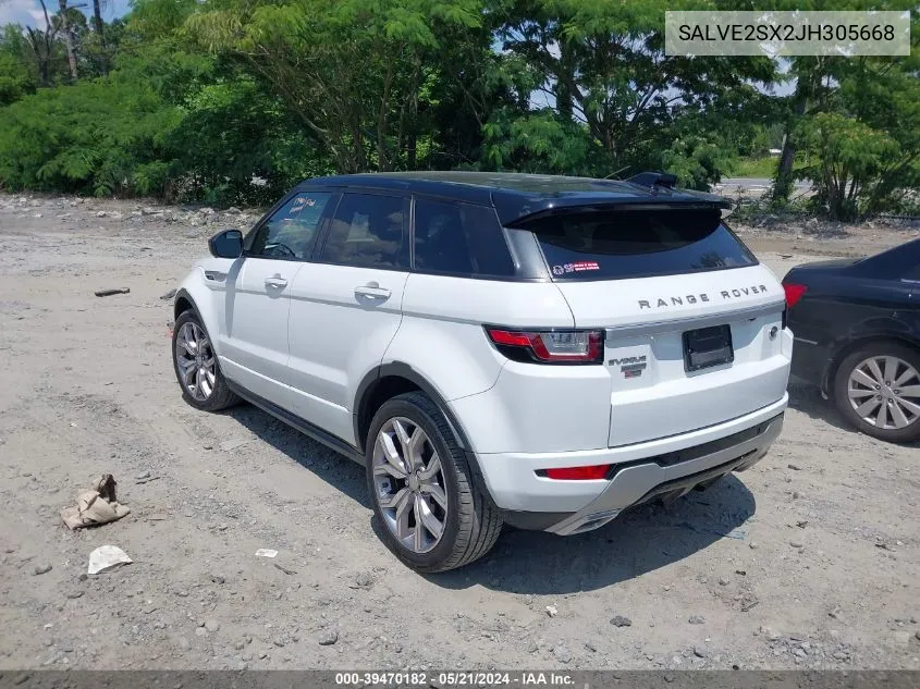 2018 Land Rover Range Rover Evoque Autobiography VIN: SALVE2SX2JH305668 Lot: 39470182