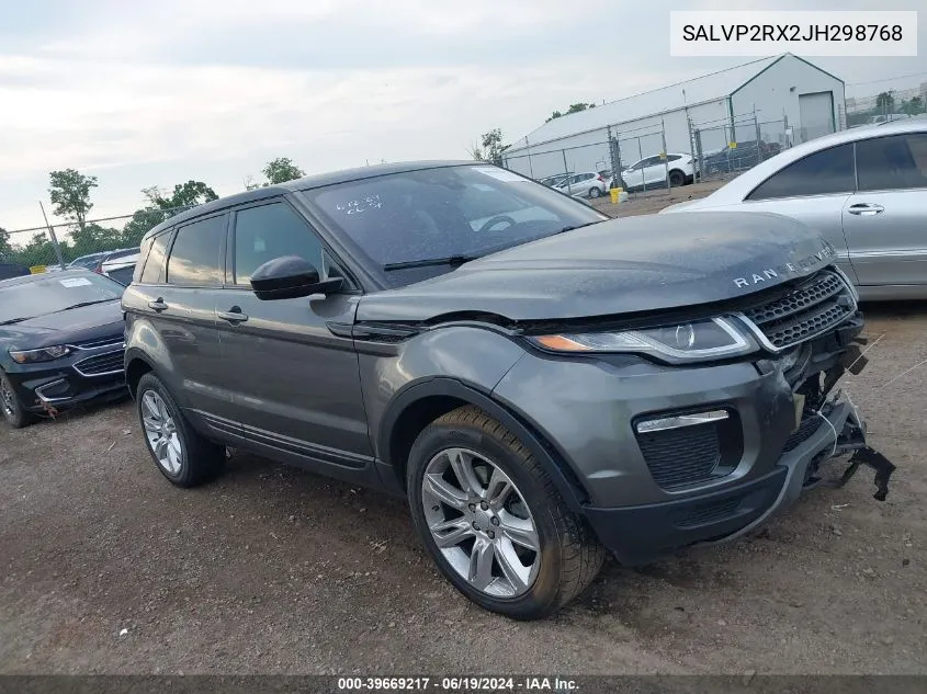 2018 Land Rover Range Rover Evoque Se VIN: SALVP2RX2JH298768 Lot: 39669217