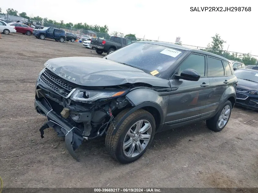 2018 Land Rover Range Rover Evoque Se VIN: SALVP2RX2JH298768 Lot: 39669217