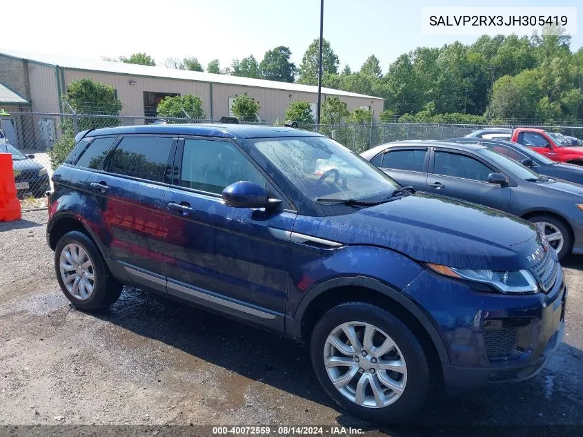 2018 Land Rover Range Rover Evoque Se/Se Premium VIN: SALVP2RX3JH305419 Lot: 40072559