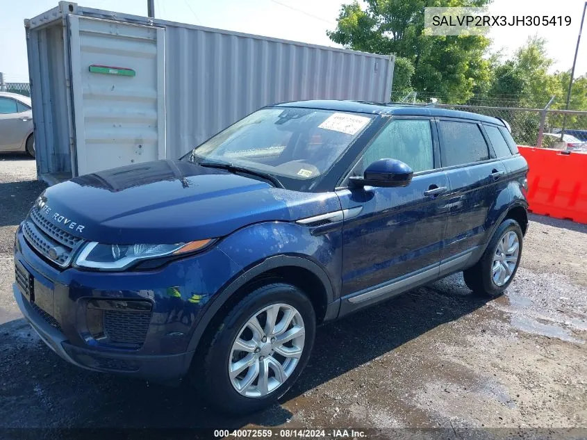 2018 Land Rover Range Rover Evoque Se/Se Premium VIN: SALVP2RX3JH305419 Lot: 40072559