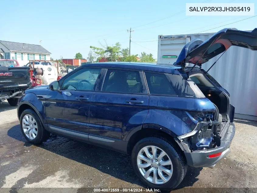 SALVP2RX3JH305419 2018 Land Rover Range Rover Evoque Se/Se Premium