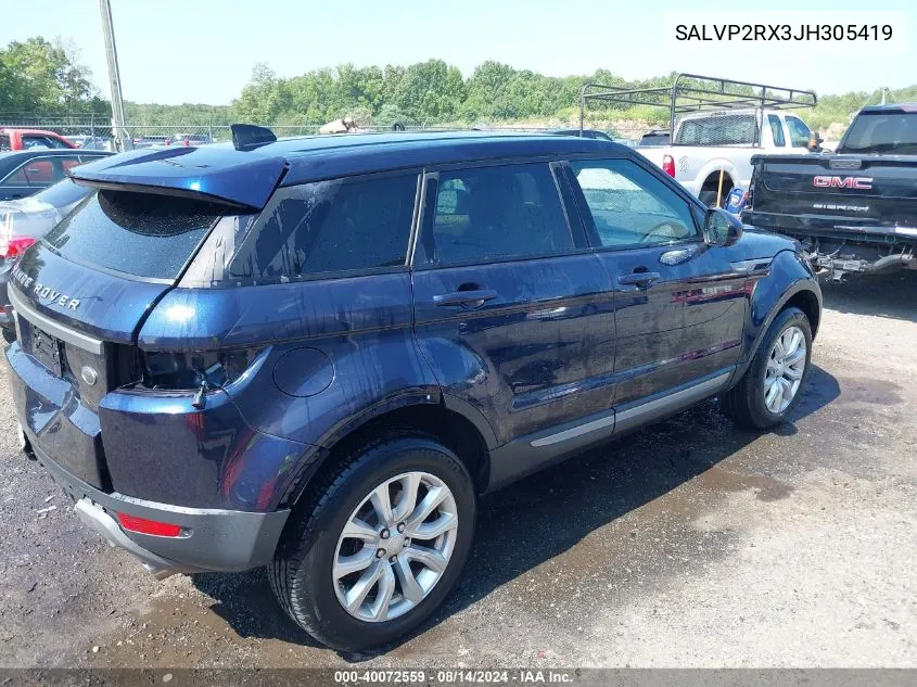 SALVP2RX3JH305419 2018 Land Rover Range Rover Evoque Se/Se Premium