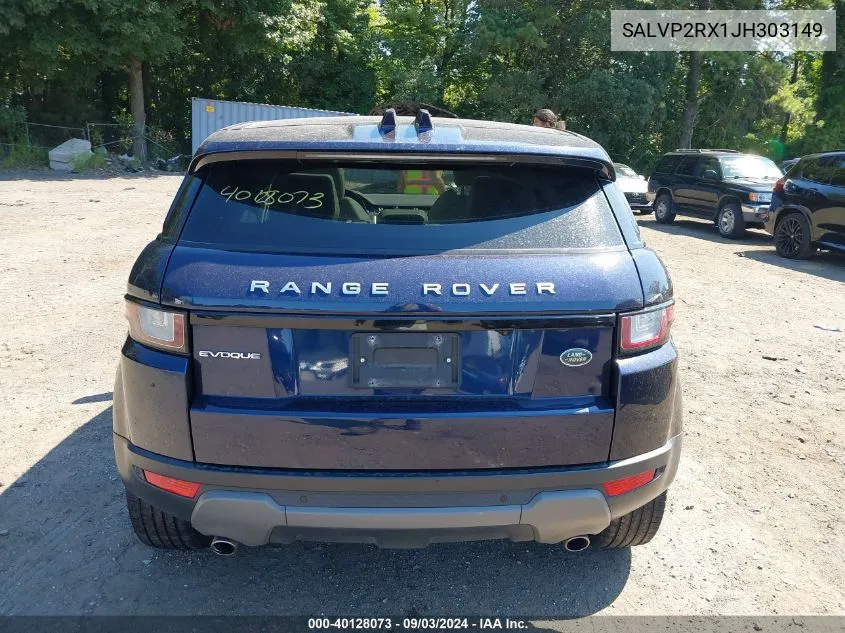 2018 Land Rover Range Rover Evoque Se/Se Premium VIN: SALVP2RX1JH303149 Lot: 40128073