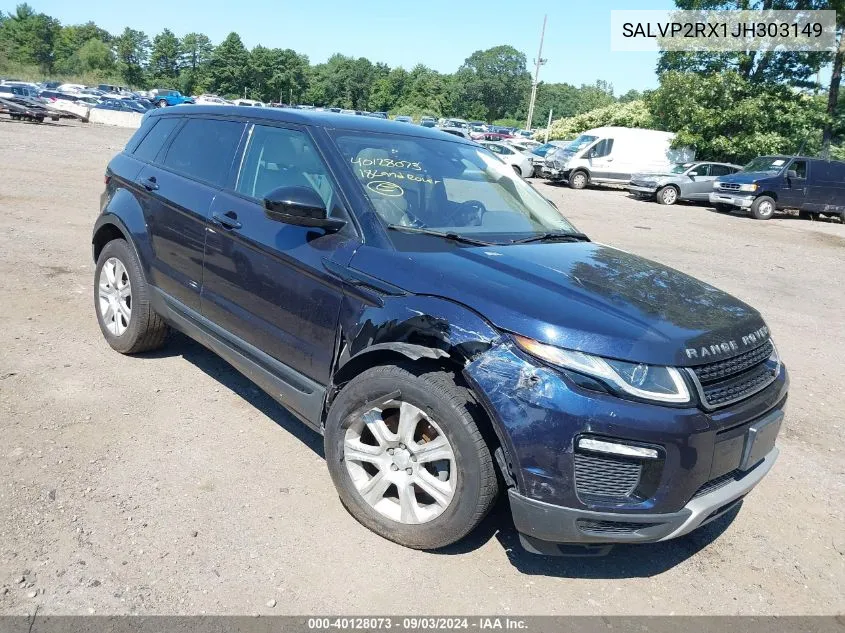 SALVP2RX1JH303149 2018 Land Rover Range Rover Evoque Se/Se Premium