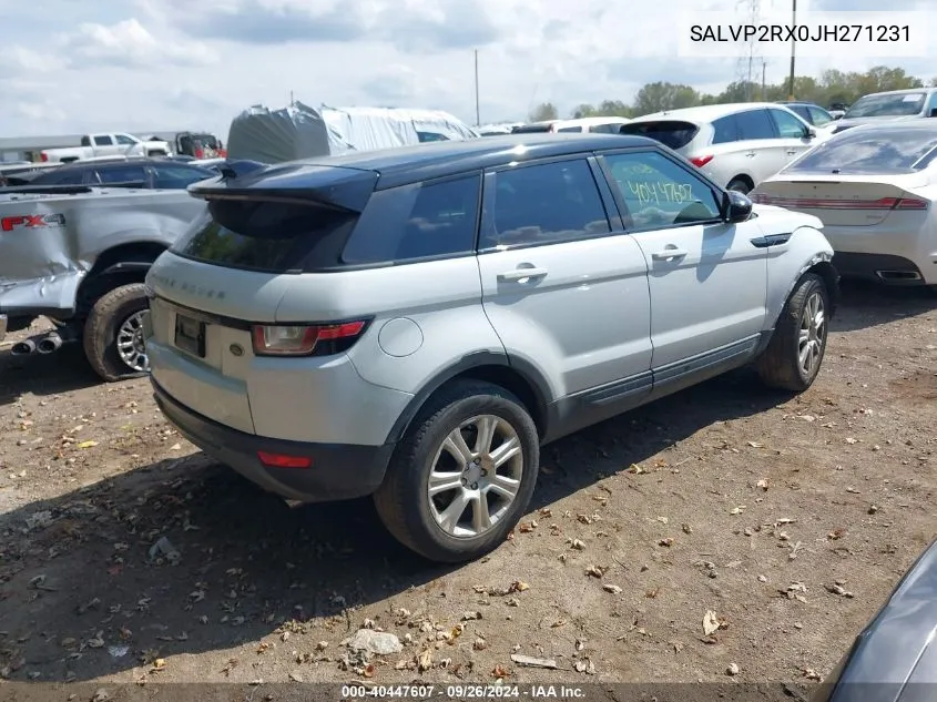 2018 Land Rover Range Rover Evoque Se VIN: SALVP2RX0JH271231 Lot: 40447607