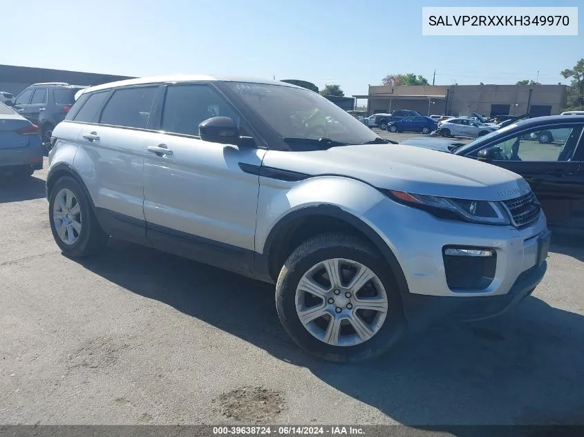 2019 Land Rover Range Rover Evoque Se/Se Premium VIN: SALVP2RXXKH349970 Lot: 39638724